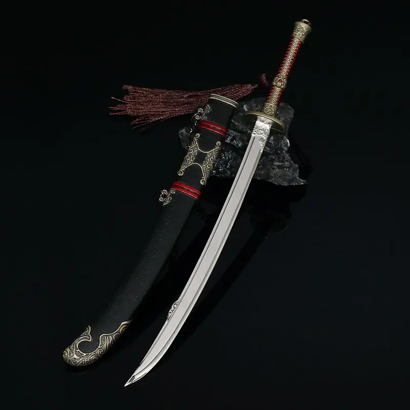 Ancient Chinese Blade, ’Mad Blade‘ Full Metal Craft Ornaments Model  (22cm length)