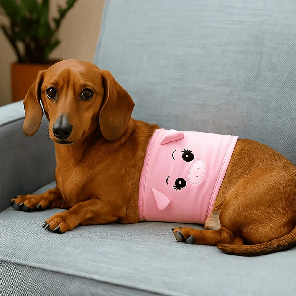 

Cartoon Dog Physiological Belt Anti Harassment Soft Dog Safety Pants Reusable Washable Pet Courtesy Belt Outdoor/Indoor