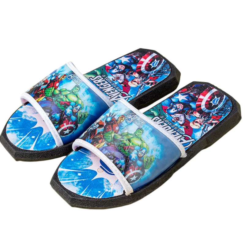 Marvel animation surrounding Captain America children's slippers home soft bottom indoor and outdoor wear non-slip flip flops