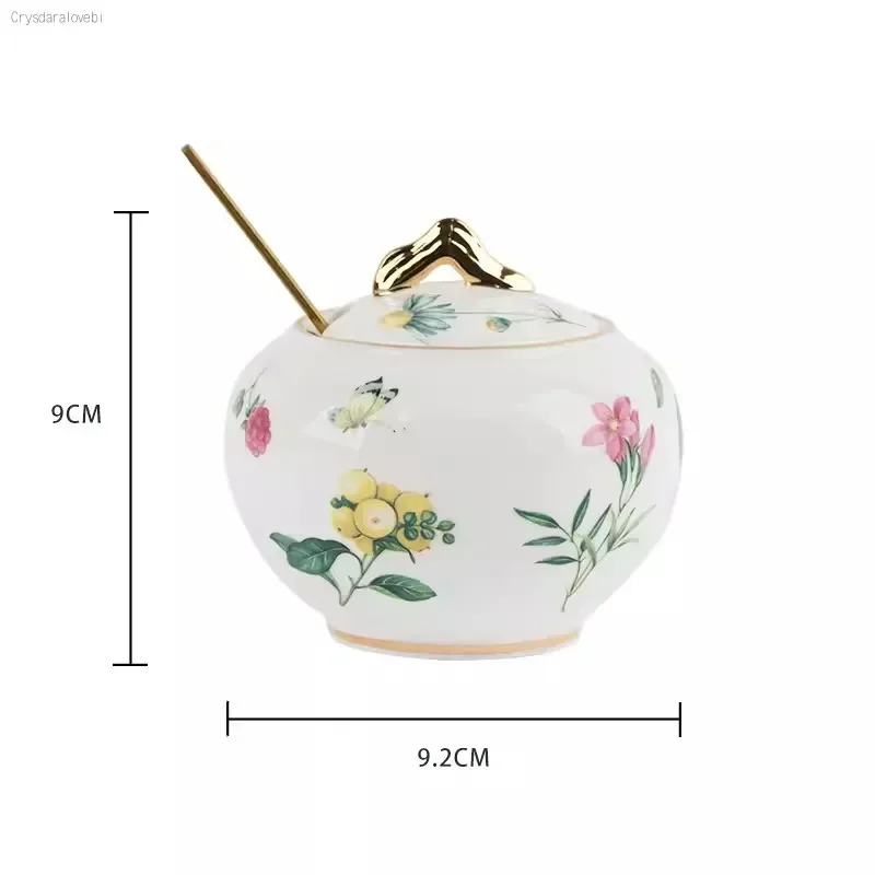 Creative Ceramics Seasoning Box Pepper Spice Seasoning 3 / 4-piece SetKitchen Cruet Condiment Bottle Jars Storage Box