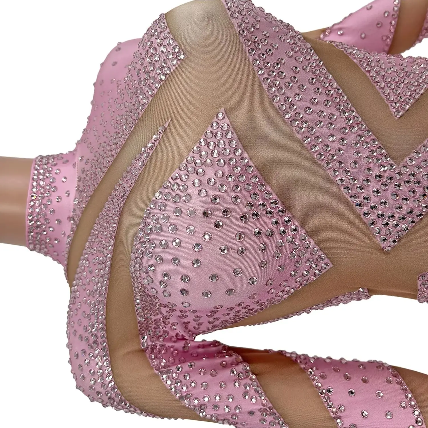 Sparkly Rhinestone Printing Spandex Jumpsuit for Sexy Women Nightclub Party Stage Performance Costume Showgirl Show Skinny Wear
