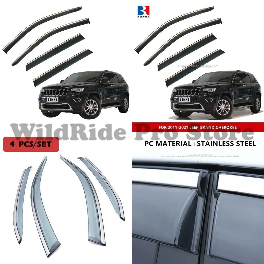 

1 set For Car Accessories Window Visor for Jeep Grand Cherokee 2011-2021 Wind Deflectors Weather Rain Guards
