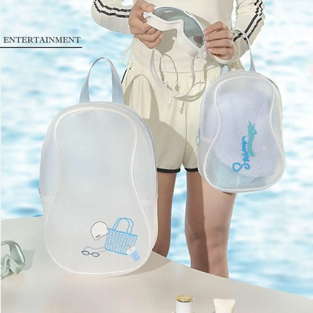 

EVA Waterproof Storage Bag Large Capacity Portable Swimming Handbag Translucent Dry Wet Separation Toiletries Organizer