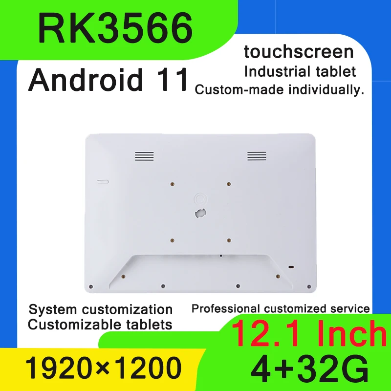 4G+32G Touch Screen Display, Customer Rating Machine  12.1 Inch Portrait Screen Client Ordering POS, Android 11 Desktop Kiosk,