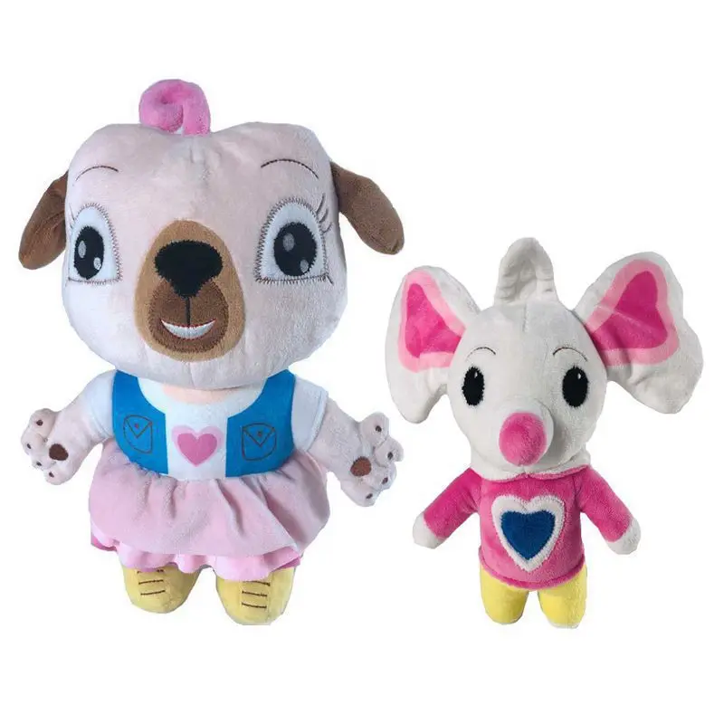 Chip And Potato Plush Toys Doll Stuffed Animal Cartoon Pug Dog And Mouse Plush Toy For Birthday Christmas Gift