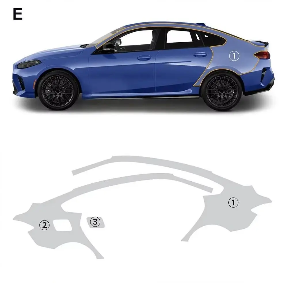 

8.5Mil Pre-cut PPF For BMW 2 Series Gran Coupe M Sport F74 2025 TPU Clear Paint Protection Film Scratch-Resistant Accessories