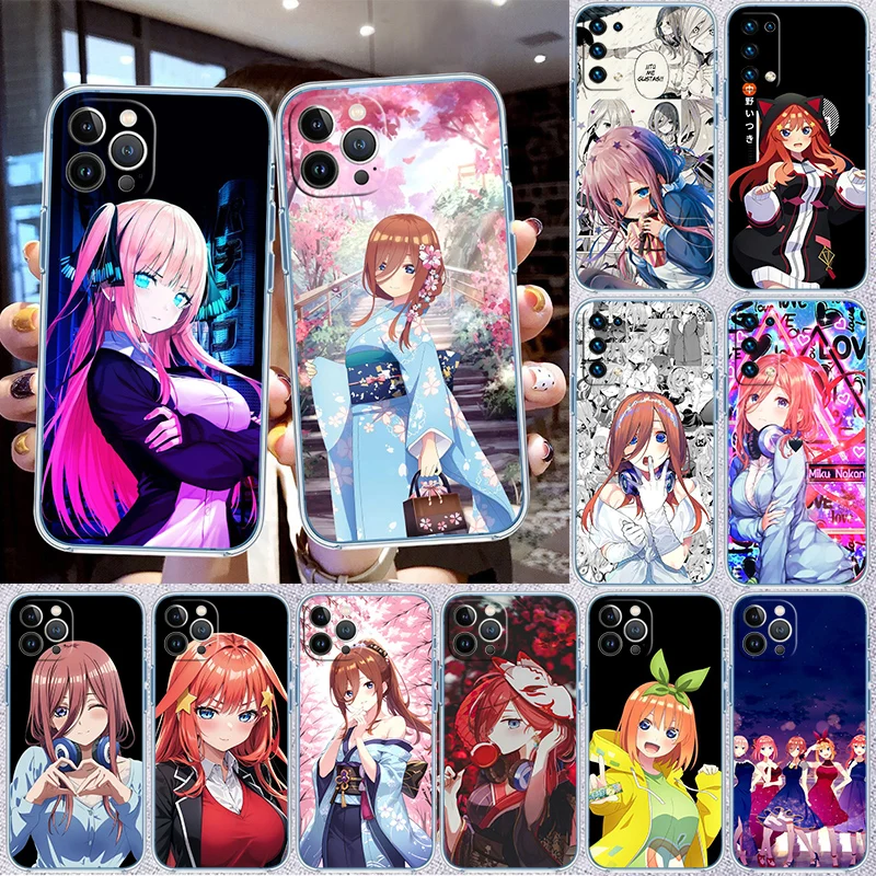 IM45 Miku Nino Itsuki Nakano Transparent Phone Case for Samsung Galaxy A04 A04S A14 A23 A34 A54 M23 M33 M52 M53