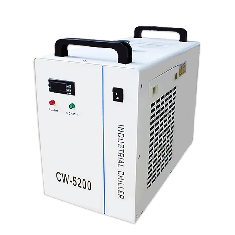 CW5000CW5200 industrial small water chiller co2 laser tube 150W cooling tank machine chiller for Laser cutting engraving machine