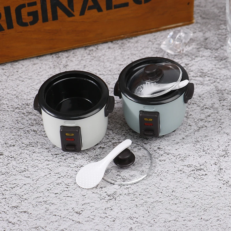 1Set 1:12 Dollhouse Kitchen Electrical Model Simulation Mini Rice Cooker. view 4
