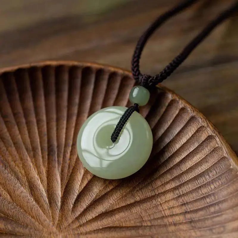 Hetian Jade, Color, Peace Pendant, Versatile And Simple Design