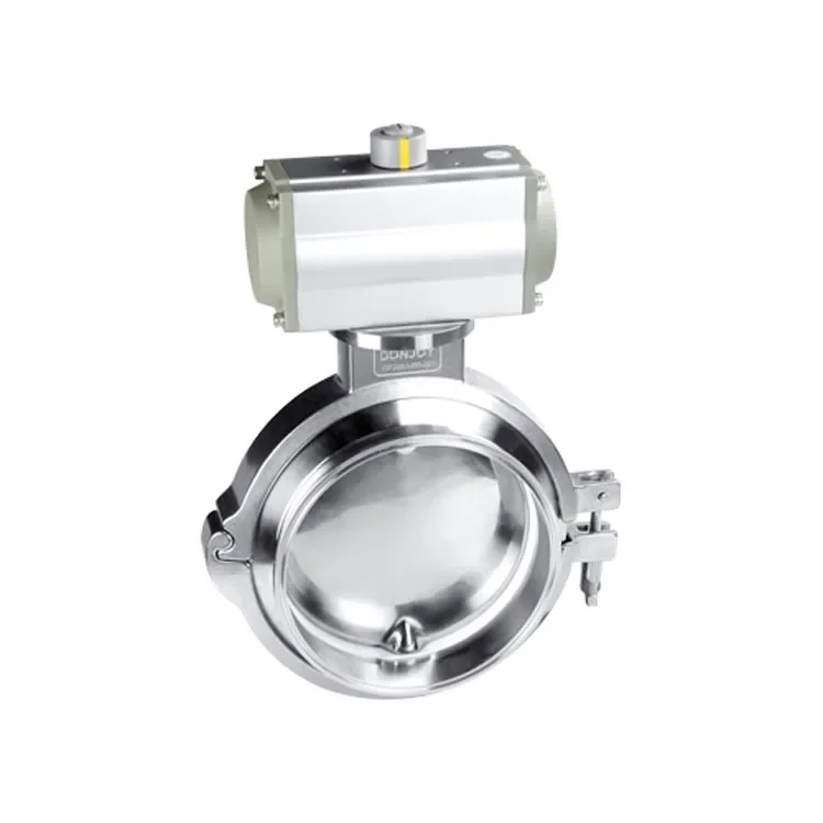 

DONJOY pneumatic 316L sanitary powder butterfly valve stainless steel powder butterfly valve DN65-DN300