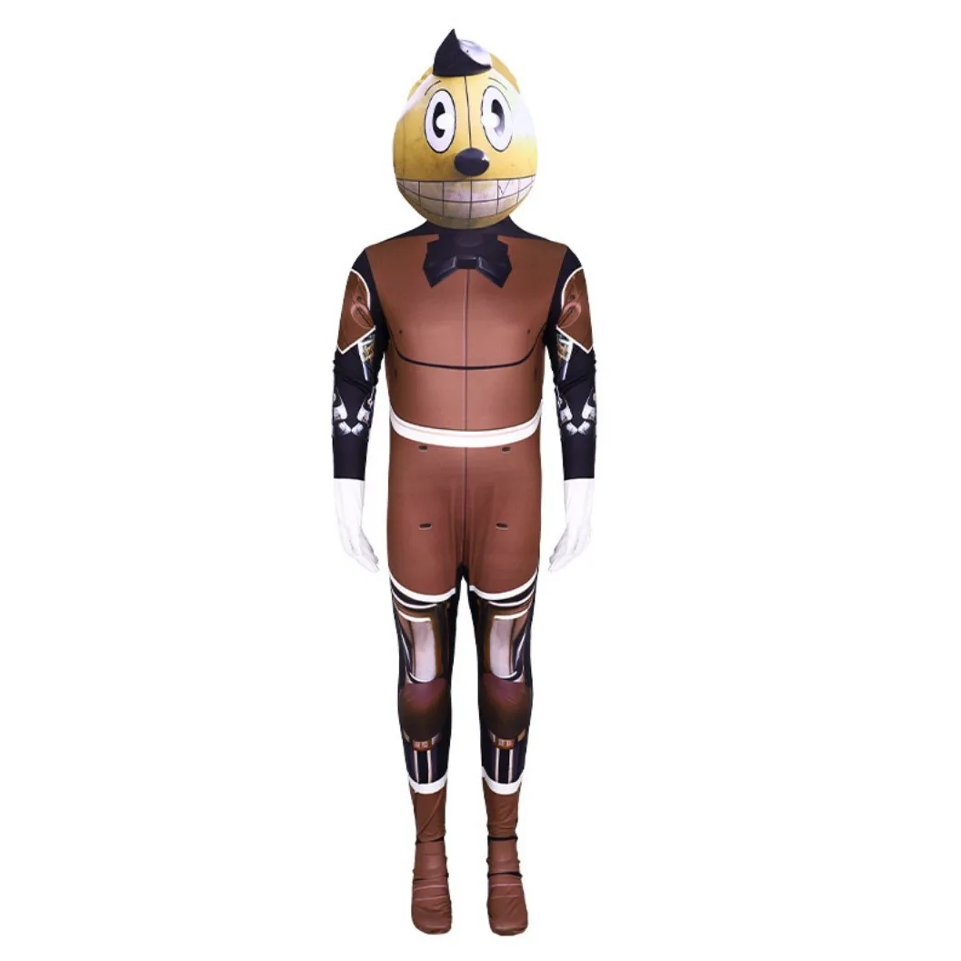 The Electric State Cosplay Costumes CosmoJumpsuit with Headpiece for Halloween Cosplay Party Bodysuit Suit Dress Up Set