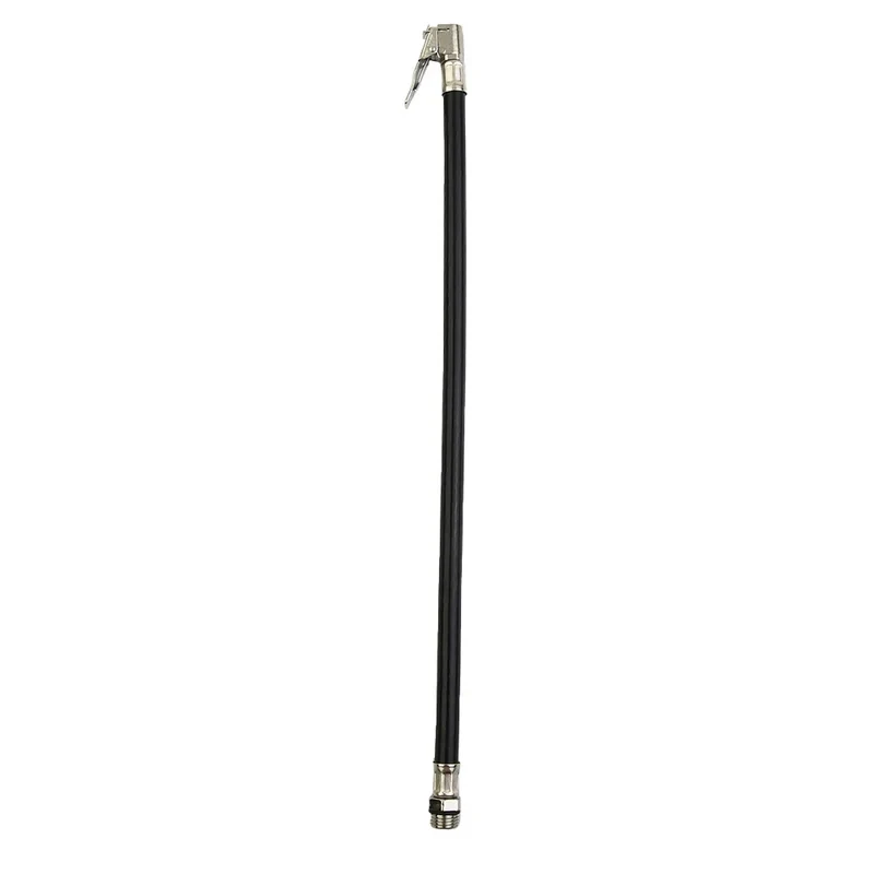 

Car Flexible Tire Inflator Hose Air Pump Quick Connector Pressure Gauge Fast Inflation Tool