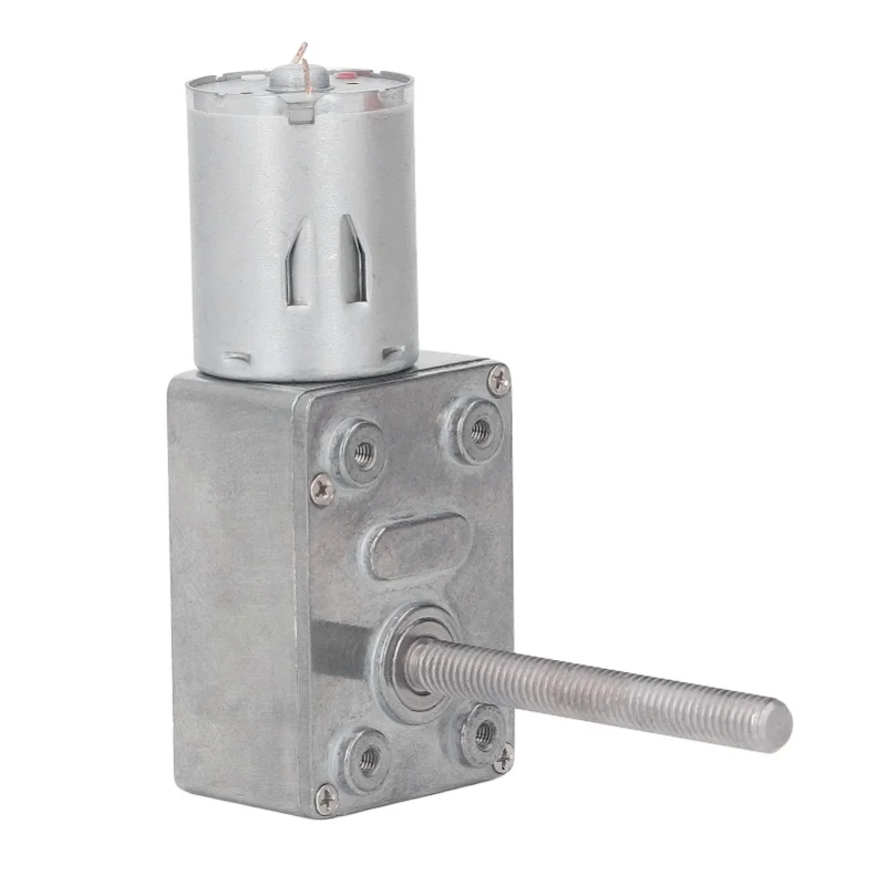 Worm DC Geared Motor Self Locking High Accuracy Speed Reduction Gear Motor DC24V M6x50mm 90RPM No Load Speed