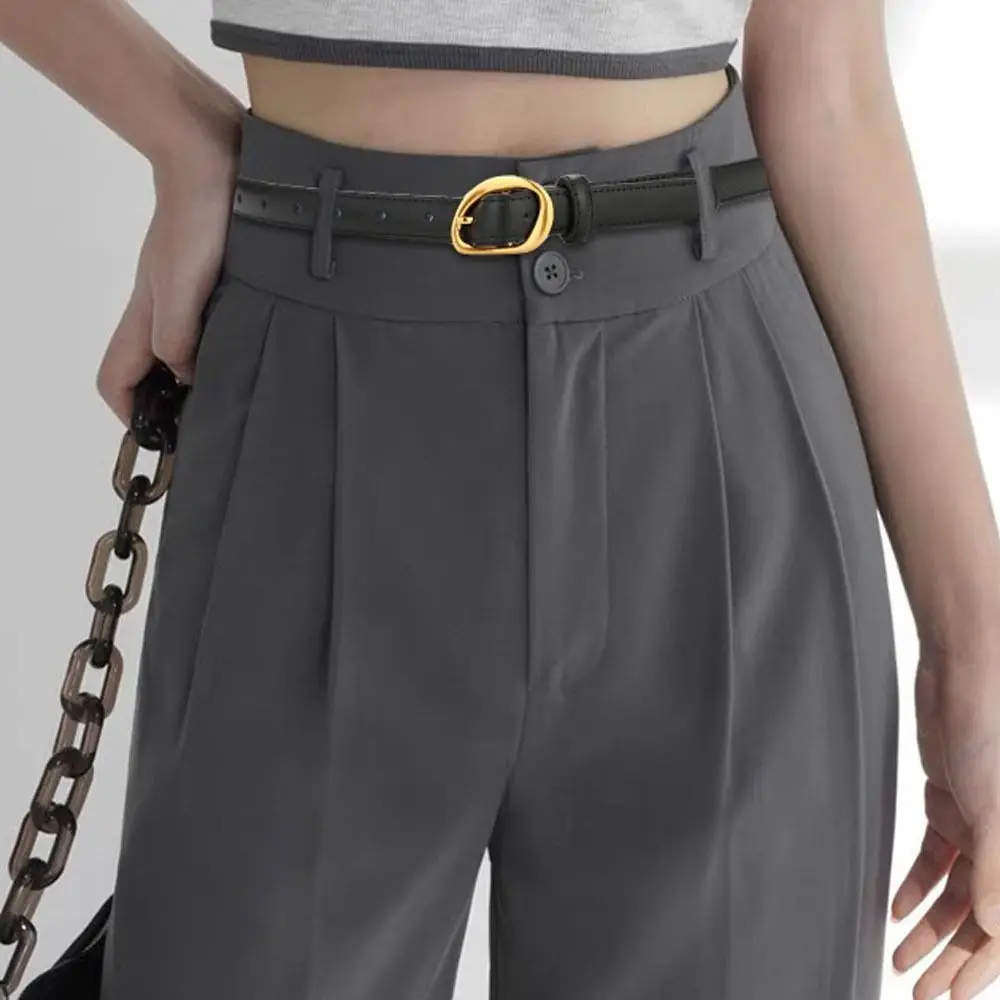 Casual Luxury Design Leather Belt Women Fashion Trendy Waist Strap Trouser Dress Belts