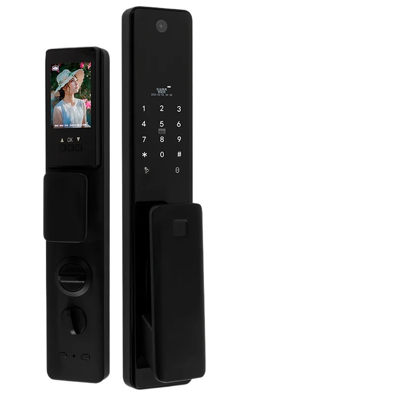 Fingerprint Password Lock with Face Recognition for Smart Home Door Security Automatic Entry Door Lock for Villa Main Door