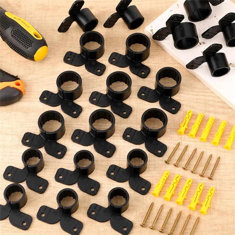 ABBO-For Pex Copper CPVC Tubing Supports 50 Pack 1/2 Inch Suspension Pipe Clamp For Pex Clamps Conduit Clamp With Screws