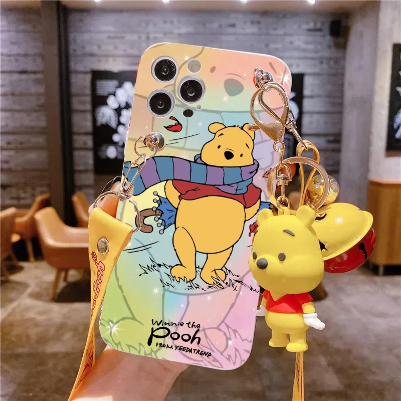 Winnie Bear Cartoon Tpu Case For Vivo Y22 Y20 Y35 Y02 Y20i Y11 Y02S Y95 Y12 Y16 Y17 Y15S Y31 Y33 Y51 V21 V21E Y01 S1 Y36 Cover