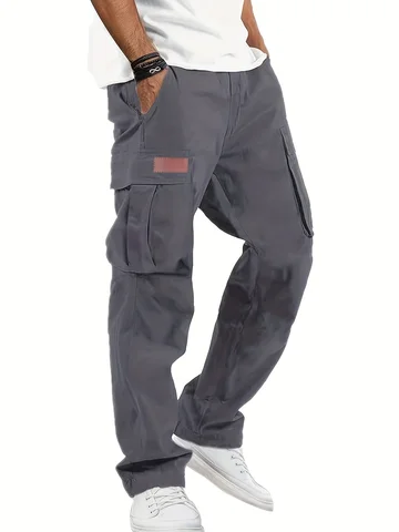 Men's Loose Straight Leg Work Pants