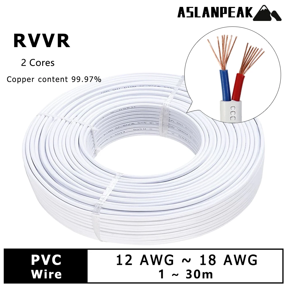 

Источник питания Электрическая кабель ПВХ-оболочка Кабель Мягкая медная проволока Изоляция Плоский провод 2 ядра Электрические удлинители Для проводки