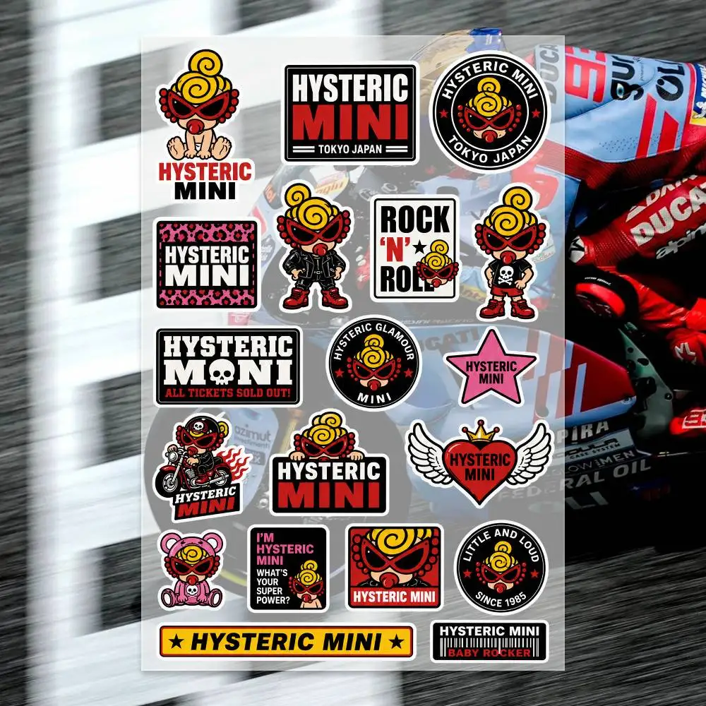 H-Hysteric M-Mini Japanese Motorcycle Sticker Suitable for Motorcycle Body Reflective Car Sticker Helmet Decal
