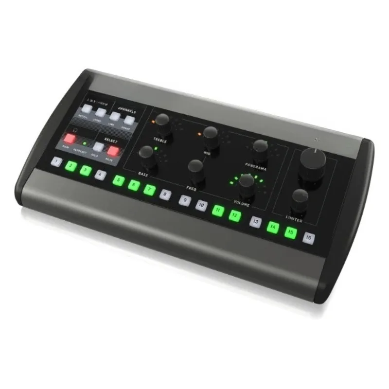 16-Channel Personal Monitoring MixerP16-HQ with Backlit Channel Select Buttons for Quick Access