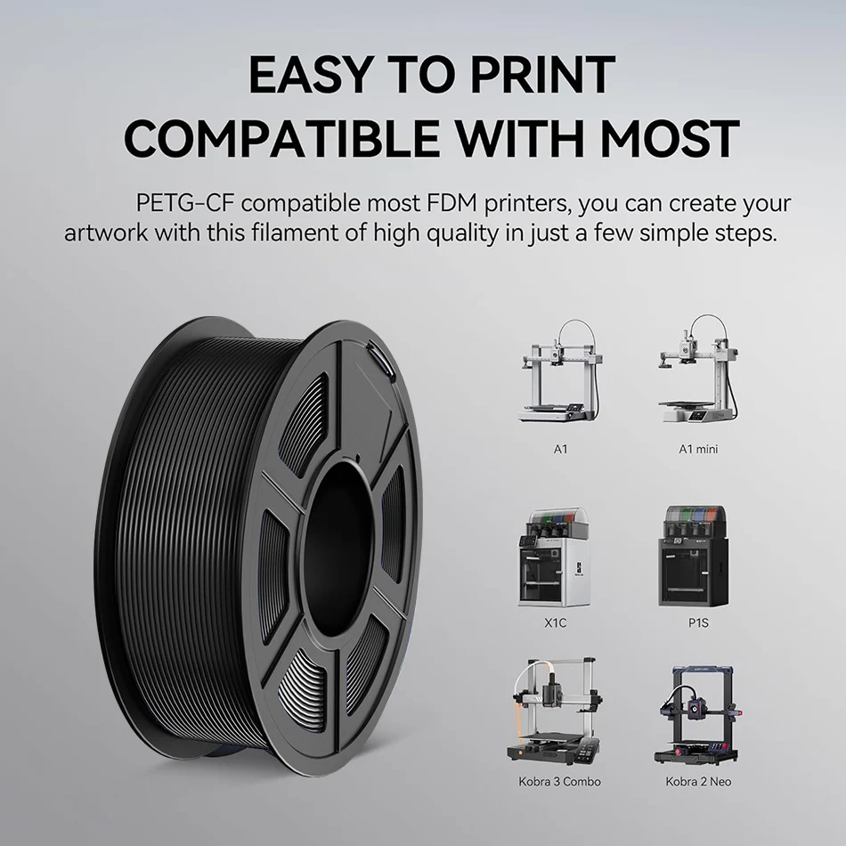 Żarnik do drukarki 3D JAYO PLA-CF 1,75 mm PETG-CF/PLA Żarnik z włókna węglowego o wysokiej wytrzymałości, żaroodporne materiały do ​​drukowania 3D — zdjęcie produktu 6