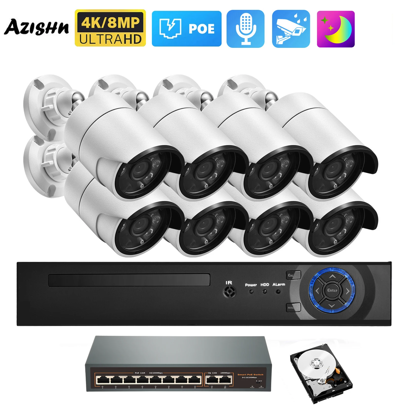 Ip Camera Outdoor 4K - Sistema de Segurança com Câmera IP