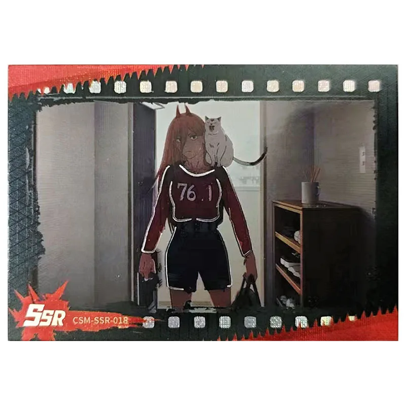 Anime Chainsaw Man Rare SSR Carta da collezione Hayakawa Aki Denji Makima Power Yoshida Hirofumi Giocattoli per ragazzi Regalo di compleanno