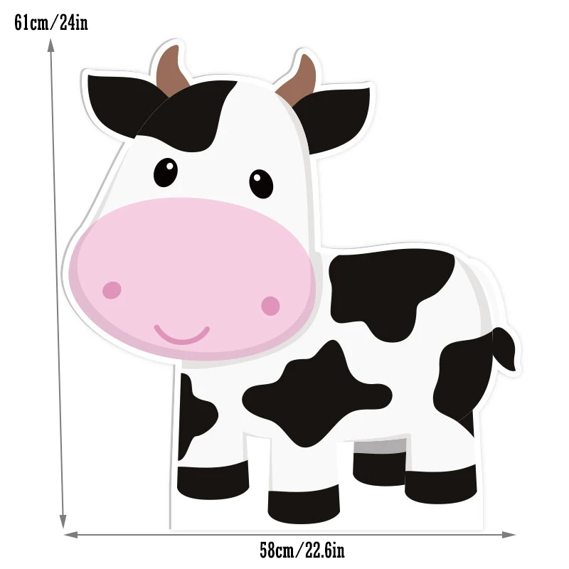 Farm Animal Decor Cow Sheep Pig Cut Out Foam Board Farm Birthday Party Decorations Party Props