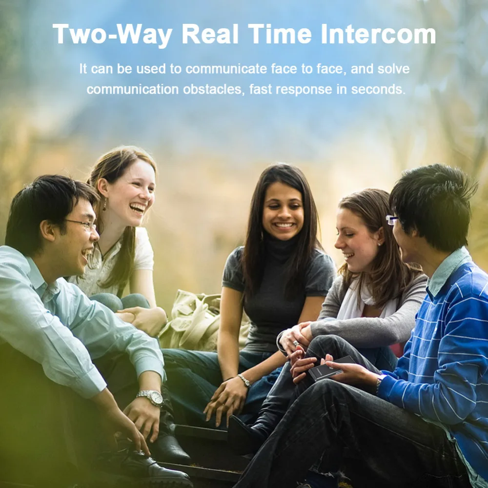 AS95-T8 Voice Translator 40 Languages Multi Languages Instant Translate Mini Wireless 2 Way Real Time Translator Bluetooth