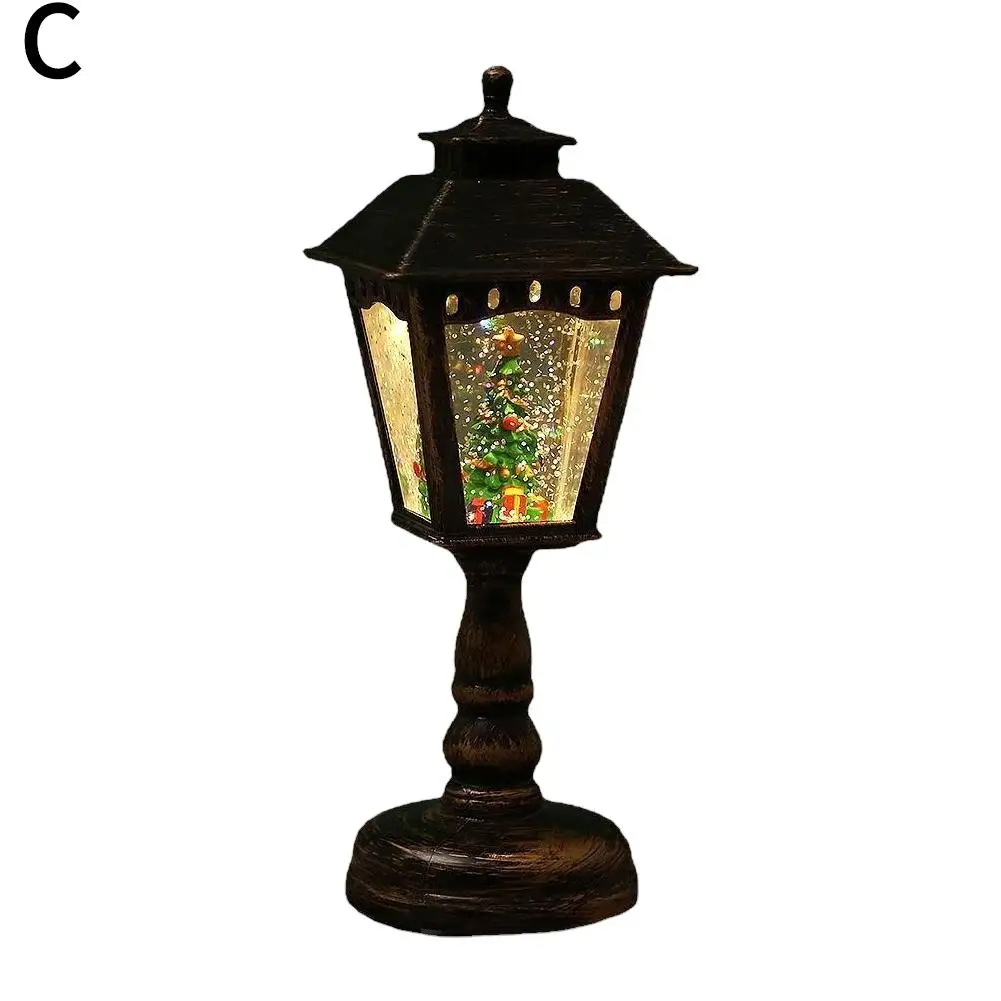 Kreative Mini Ornamente Tisch Lampen Weihnachten Hause Beleuchtete Musik Licht Ornamente Nacht Dekoration Santa Lampen Wind Schnee L3U5