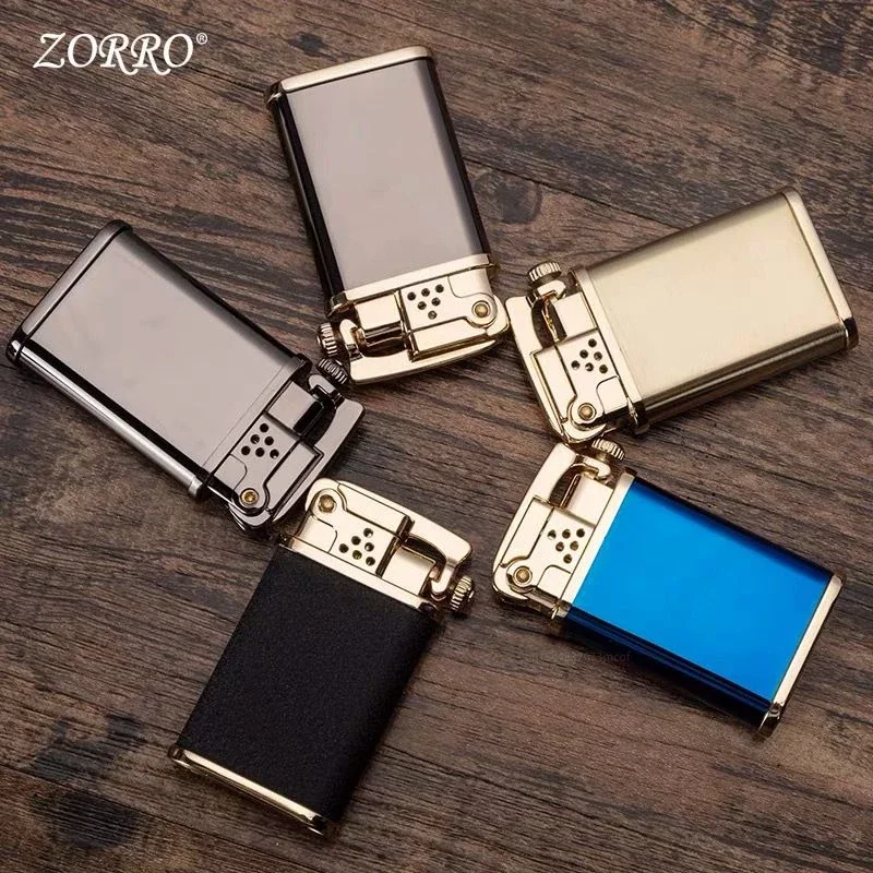 Zorro Personalized Catapult Windproof Metal Lighter Creative Retro Pure Copper Kerosene Lighter Cigarette  Lighter Men\'s Gift