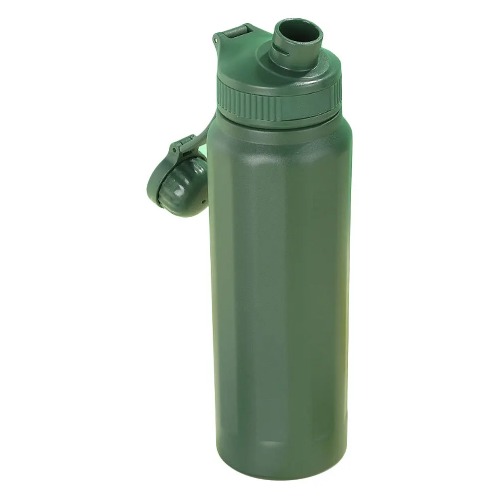 

Large Capacity Stainless Steel Water Bottle for Gym and Outdoor Activities Olive Green Smooth Surface Water Bottle