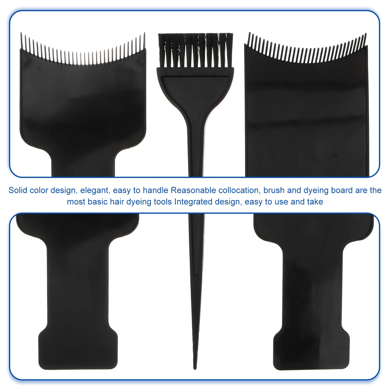 

Набор для окрашивания волос из 3 предметов: изогнутая кисть для мелирования и удобная ручка-аппликатор для салонного и домашнего использования, стабильное и аккуратное нанесение краски