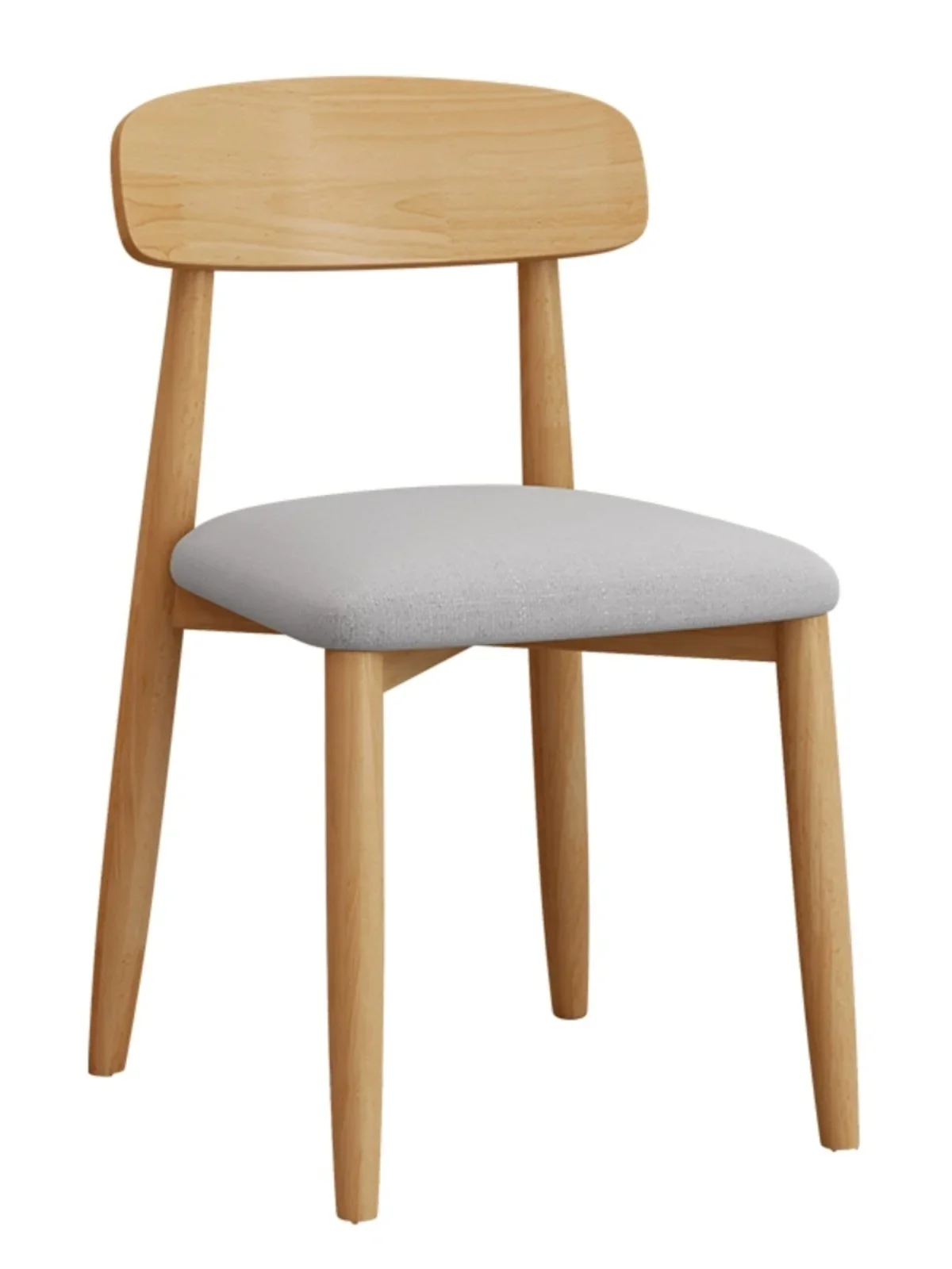 

Nordic solid wood chairs, dining chairs, family study backrests, dining tables, chairs, restaurants, cream style white stools