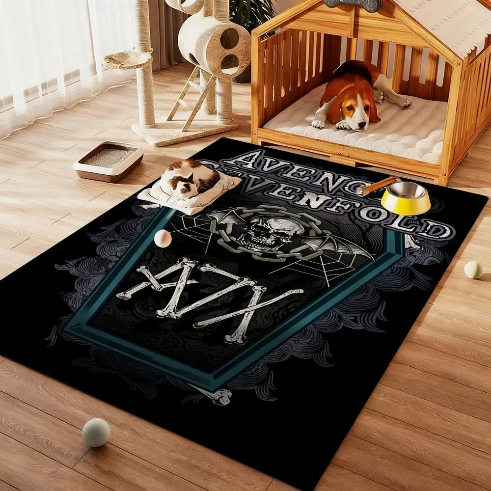 

cool A-Avengeds Sevenfolds Rock Floor Mat Diatom Bath Mat Absorbent Quick Dry Non-Slip TPR Backing Soft Plush Draining Rugs