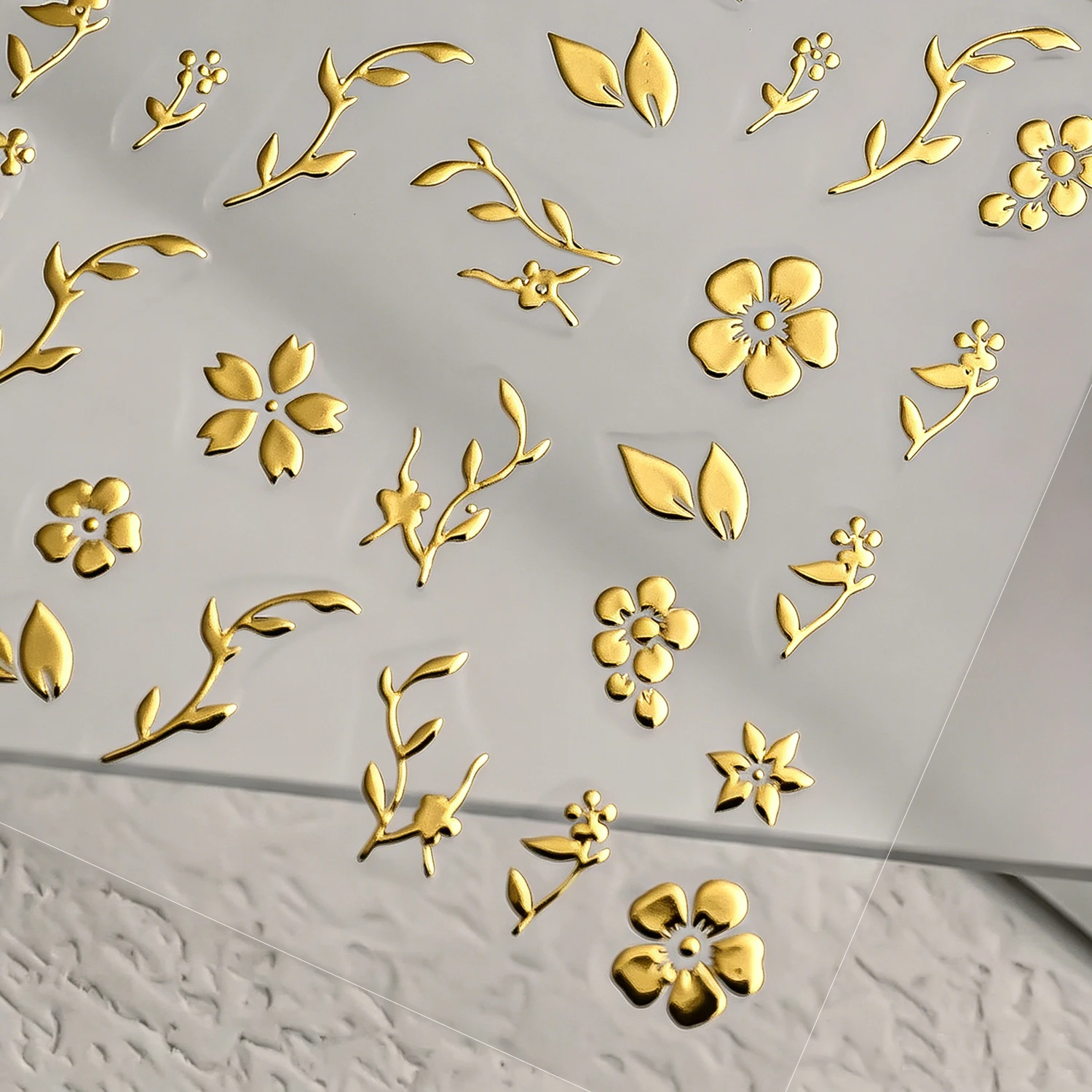 6 Vellen 3D Metallic Gouden Bl - Nail Art Quotes recensie en prijs