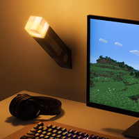 USB Rechargeable Brownstone Flashlight Torch Lamp 4 Colors Bedroom Decorative Light LED Night Light Children Gift Table Lamp