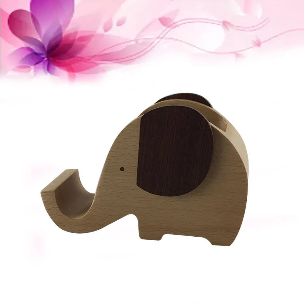 Sturdy Elephant Shaped Pen Container for Desk Creative Animal Decoration with Mobile Phone Holder Holds Pens Pencils Rulers