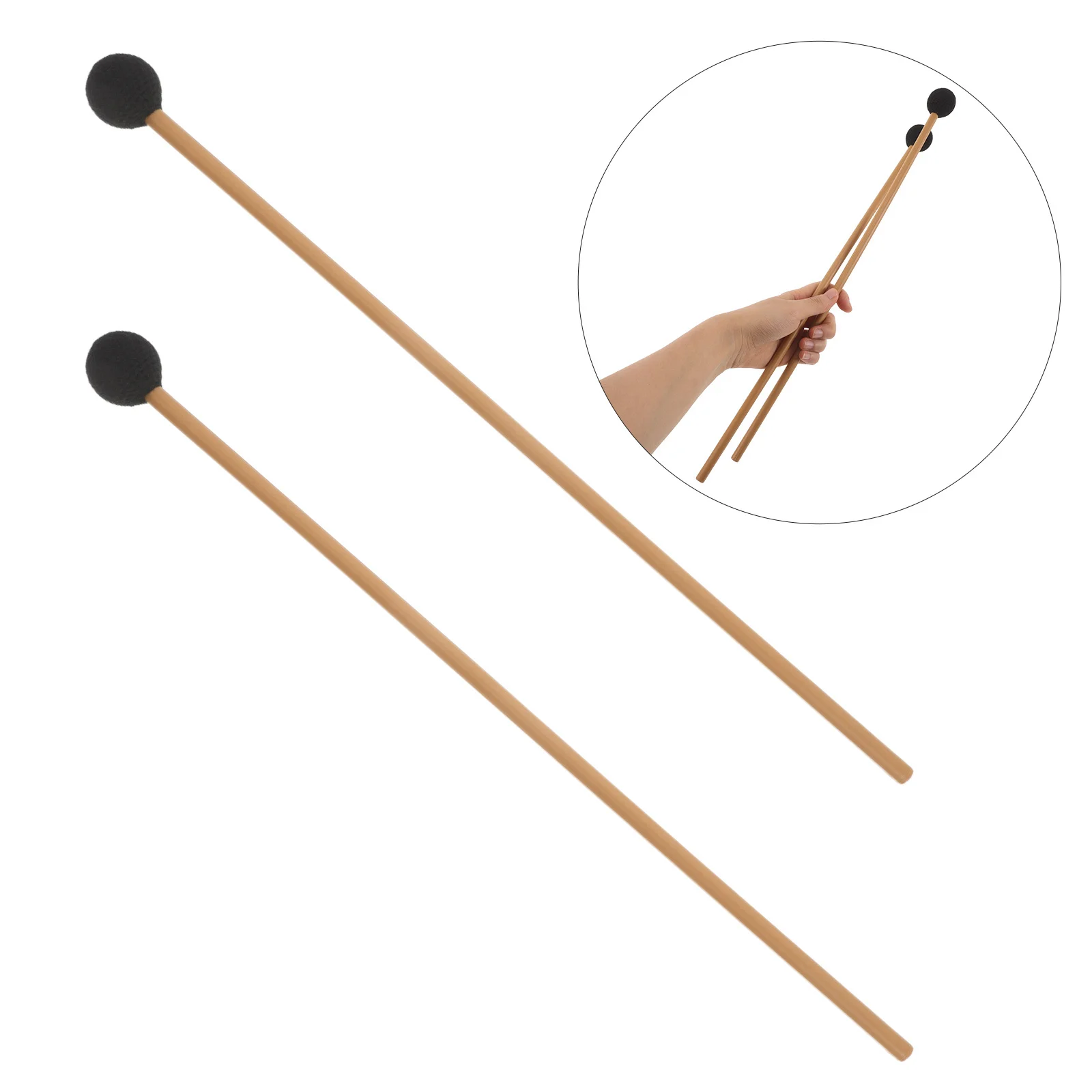 

1 Pair Glockenspiel Mallets Plastic Handle Xylophone Sticks For Marimba Hand Chime Musical Instrument Percussion Accessories