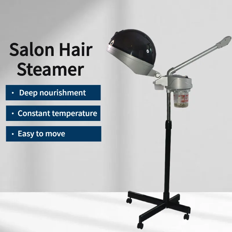 Salon Hair Steamer Steam Oil Baking Machine 2-in-1 Vertical Water Cup Barber Shop Evaporator Nutrition Hair Sprayer