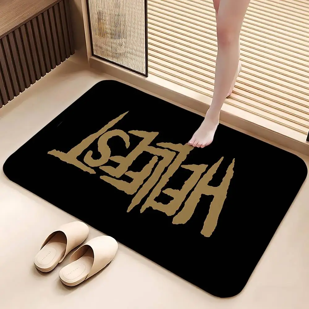 Hellfest Carpet Bathroom Anti-slip Mat Door Mat Home Decoration Mat Entrance Door Mat Scratch-resistant Door Mat