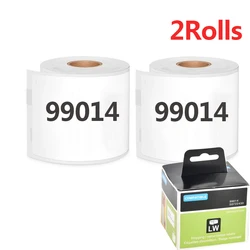 2PCS 99014 Label Roll 54mm x 101mm 220pcs Adhesive Thermal Label Paper Compatible for Dymo LabelWriter 400 450 4XL