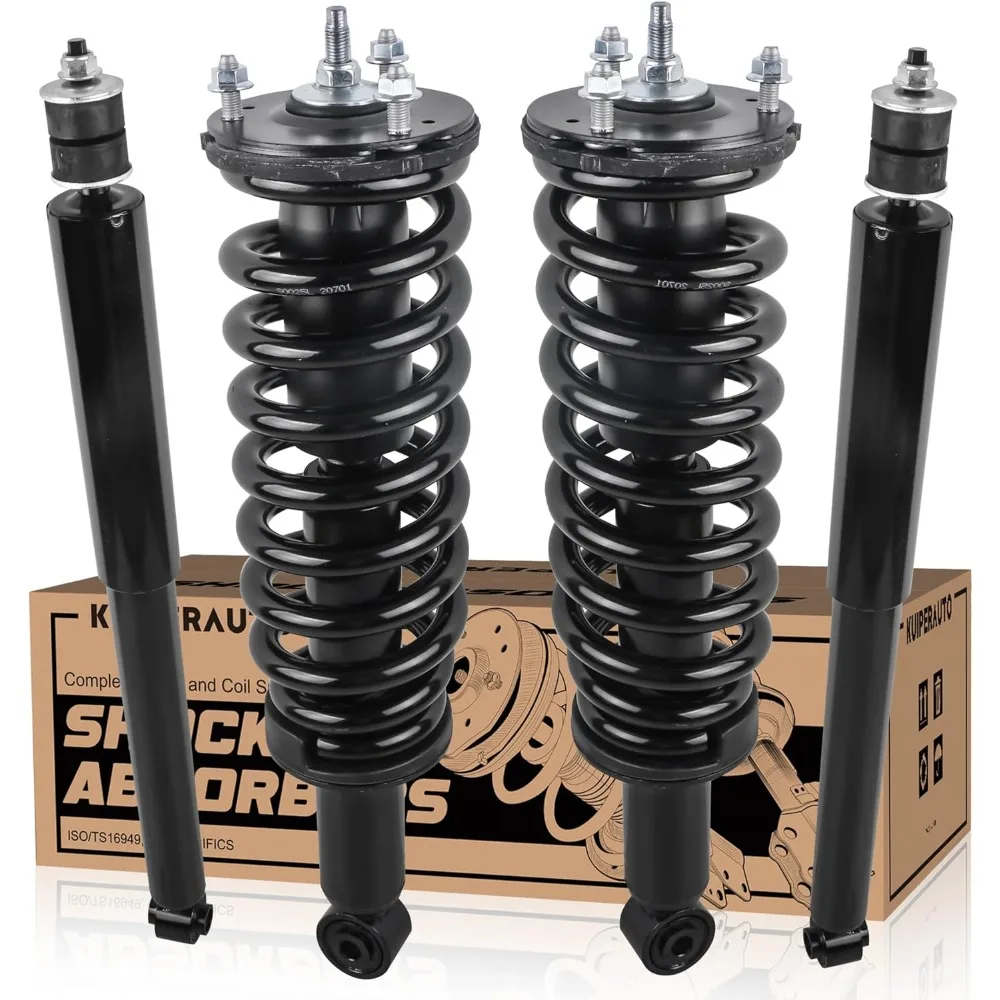 

171348L 171348R 37240 4PCS Complete Front Rear Struts Assembly Compatible for 2001-2007 Toyota Sequoia (4WD RWD) Front & Rear Co