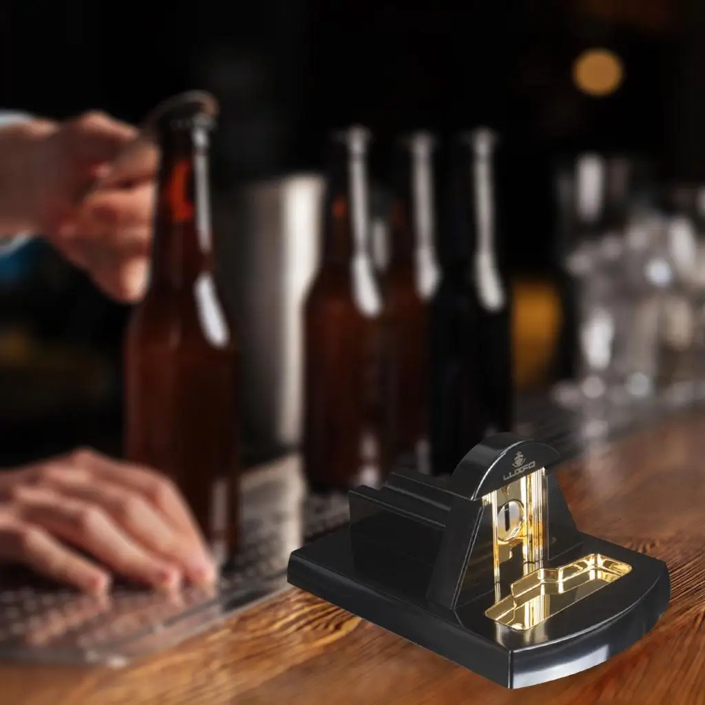 Exquisite Desktop Cigar Cutter Guillotine Single Blade Cigar Scissors for Cigar Lovers Gifts