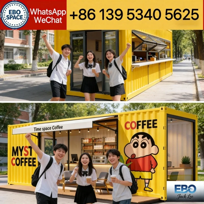 Retractable Container House: Modern Minimalist Style, Mini-Villa, Suitable for Backyard/Garden Living