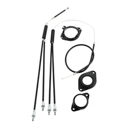 1 Set Black BMX Bicycle Brake Line Set Cable Wire Kit PVC Stainless Steel Gyro Brake Cables For Gyro Systems 20 Inch Bikes Parts