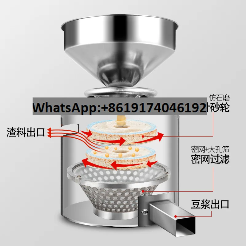 Refiner Commercial Electric Multifunctional Stone Grinder Outlet 110v