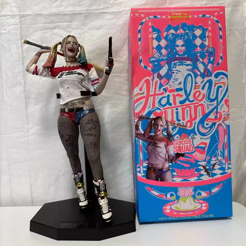

New Harley Quinn Movie Series Peripherals Model Toys With Real Clothes Joint Movable Tabletop Model Ornaments Gifts
